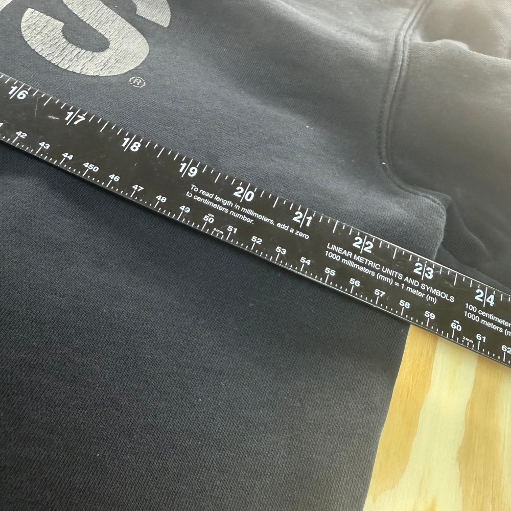 Vans Mens Full Zip Hoodie Black Grey Logo Graphic Sweatshirt XL - Picture 5 of 7
